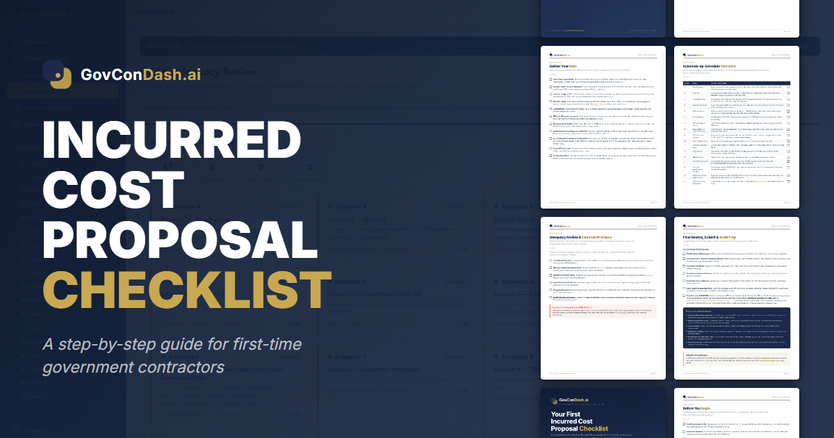 First ICP Checklist — 6-page printable PDF covering all 15+ ICE schedules
