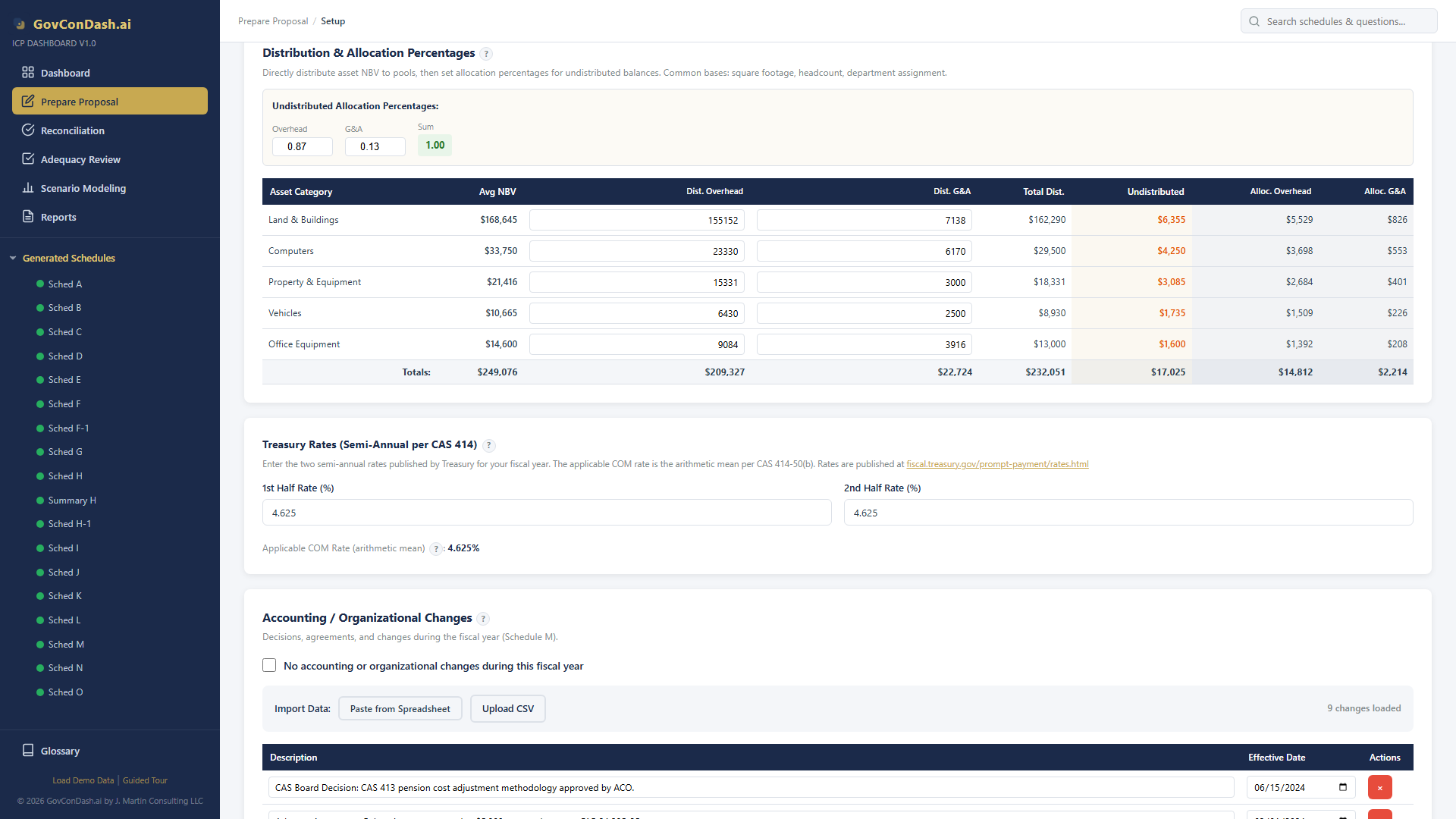 COM allocation step in the wizard